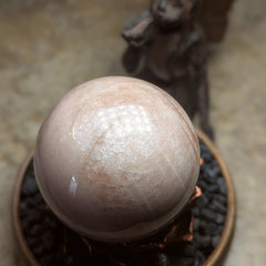 Peach Moonstone Sphere~CRPEACHM
