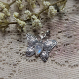 Rainbow Moonstone Butterfly Pendant~JSSRMBTF