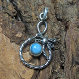 Larimar Dragonfly Pendant~JSSLARDF