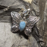 Larimar Butterfly Pendant~JSSLARBT