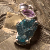 Dioptase & Amethyst Pendant~JDIOPP01