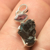 Dioptase & Amethyst Pendant~JDIOPP01