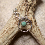 Turquoise Dragonfly Pendant~JSSTURQD