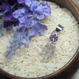 Herkimer Diamond & Amethyst Pendant~JSSHKAMP