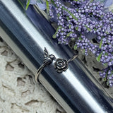 Hummingbird & Flower Ring #6~JSSRHBDF