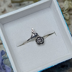 Hummingbird & Flower Ring #6~JSSRHBDF