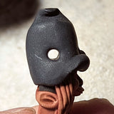 Amethyst Clay Witch Pendant~JCAWITCH