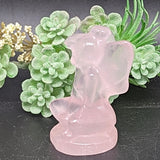 Rose Quartz Fairie Carving~CRRQFAIR