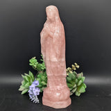 Rose Quartz Mother Mary Carving~CRRQMMARY