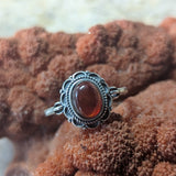 Hessonite Garnet Ring~JSSHGRNG