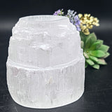 Selenite Tea Light Candle Holder~CRSCNDLE