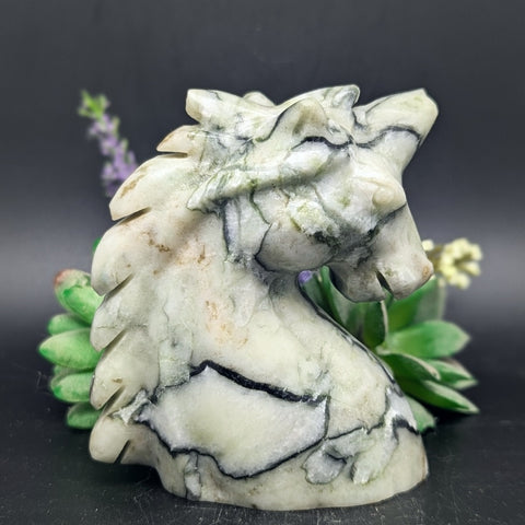 Serpentine in Marble Unicorn~CRSPMBUN