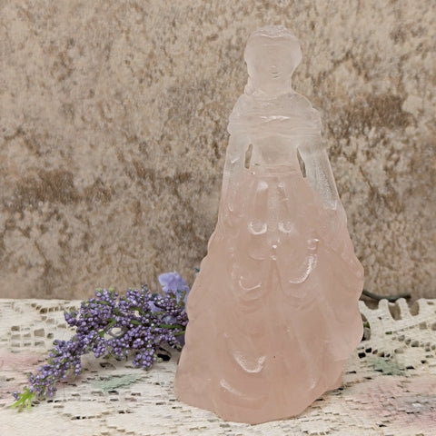 Rose Quartz Princess Carving~CRRQPRN1