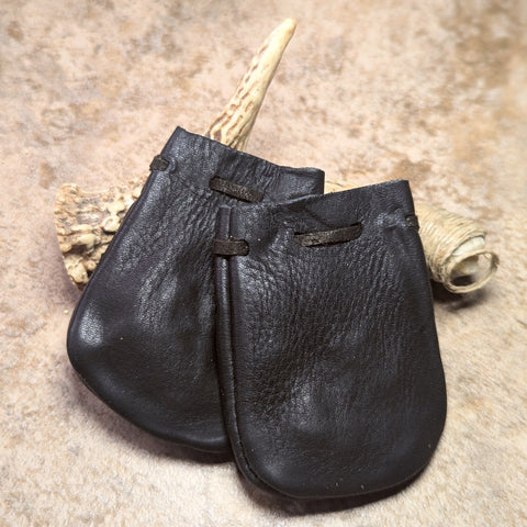 Leather Medicine Bag~Black~RITLMBBK