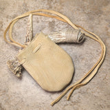 Leather Medicine Bag~Beige~RITLMBBG