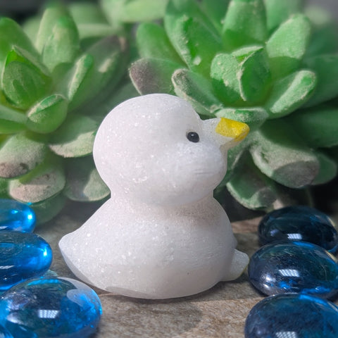 White Jade Duck Carving~ CRWJDUCK