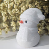 White Jade Snowman Carving~ CRWJSNOW