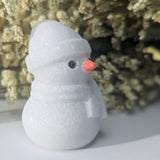 White Jade Snowman Carving~ CRWJSNOW