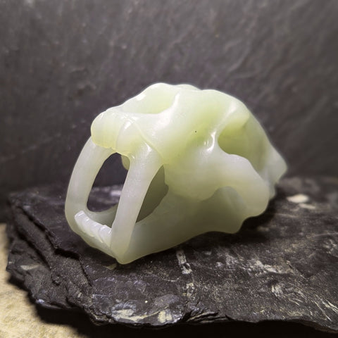 Saber Tooth Tiger Onyx  carving~CRSSTTON