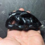 Saber Tooth Tiger Obsidian Carving~CROSSTTC
