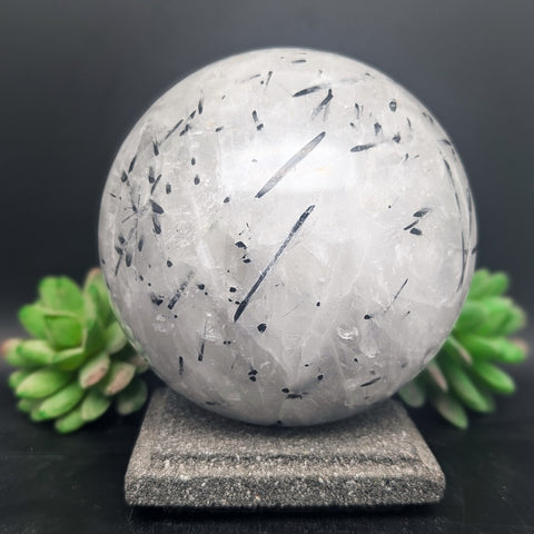 Tourmalinated Quartz Sphere Jumbo~CRTQTZJM
