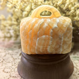 Yellow Calcite Handbag Carving~CRYCHAND
