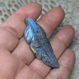 Labradorite Feather Carving~CRLABF01