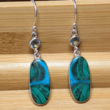 Malachite & Chrysocolla Earrings~JSSMCPER