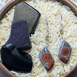 Peanut Obsidian Earrings~JSSEP0B1