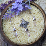 Vera Cruz Amethyst &  Moonstone Pendant & Earring Set~JSSVCAMS