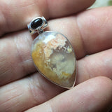 Graveyard Point Plume Agate Pendant~JSSGPPA1