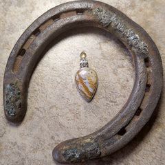 Graveyard Point Plume Agate Pendant~JSSGPPA2