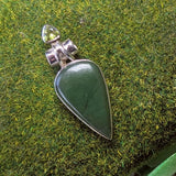 Jade & Peridot Pendant~JSSJADE4