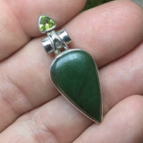 Jade & Peridot Pendant~JSSJADE4