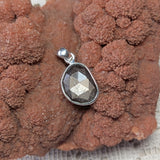 Faceted Gold Sapphire Pendant~JSSGSAPP