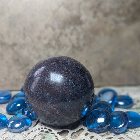 Ruby & Kyanite Sphere~CRRBKYS2
