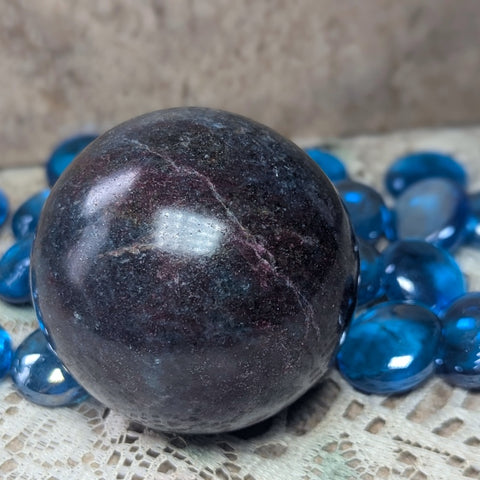 Ruby & Kyanite Sphere~CRRBKYS4