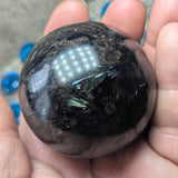 Garnet in Arfvedsonite Sphere~CRARSV03