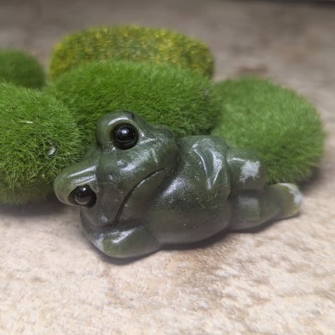 Jade Frog Carving~CRJADEF1