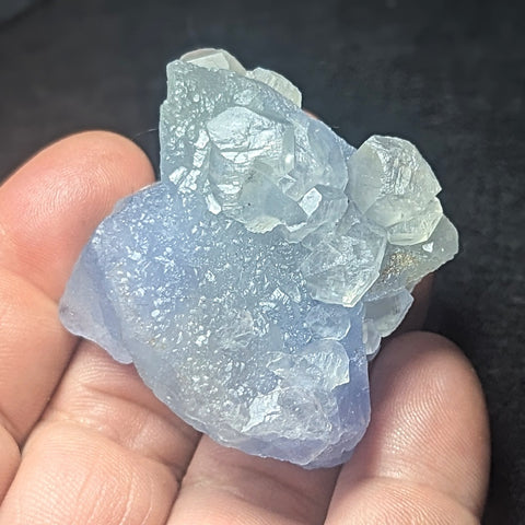 Blue Fluorite & Calcite Specimen~CRBFCS09