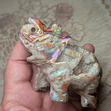 Titanium Sphalerite Elephant Carving~CRTSELEP