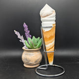 Yellow Calcite Ice Cream Cone Carving~CRYCICC1