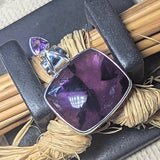 Trapiche Amethyst & Goethite Pendant~JSSTAMP3