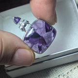 Trapiche Amethyst & Goethite Pendant~JSSTAMP3