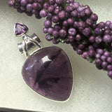 Trapiche Amethyst & Goethite Pendant~JSSTAMP4