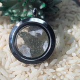 Moldavite & Phenacite Pendant~JSTMOLD2