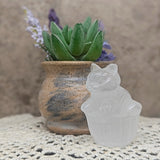 Quartz Cat in a Basket Carving~CRQTZCBC