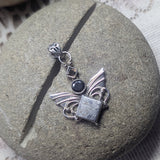 Meteorite, Onyx, Smoky Quartz Pendant~JSSMETP1