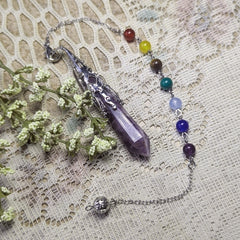 Amethyst Chakra Pendulum~PENDCAM2