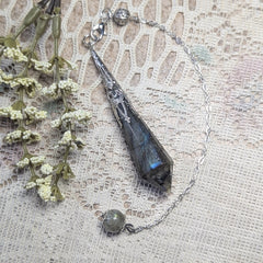 Labradorite Pendulum~PENDLAB3